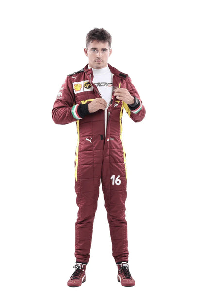 2020 Charles Leclerc Ferrari 1000 GP F1 Embroidered Racing Suit - F1 Vintage Racewear