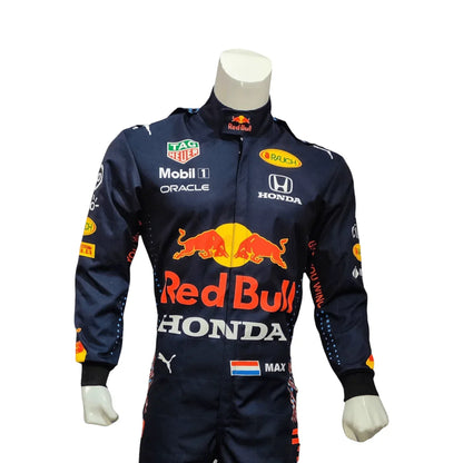 2021 New Max Verstappen F1 Red Bull Racing Suit - F1 Vintage Racewear