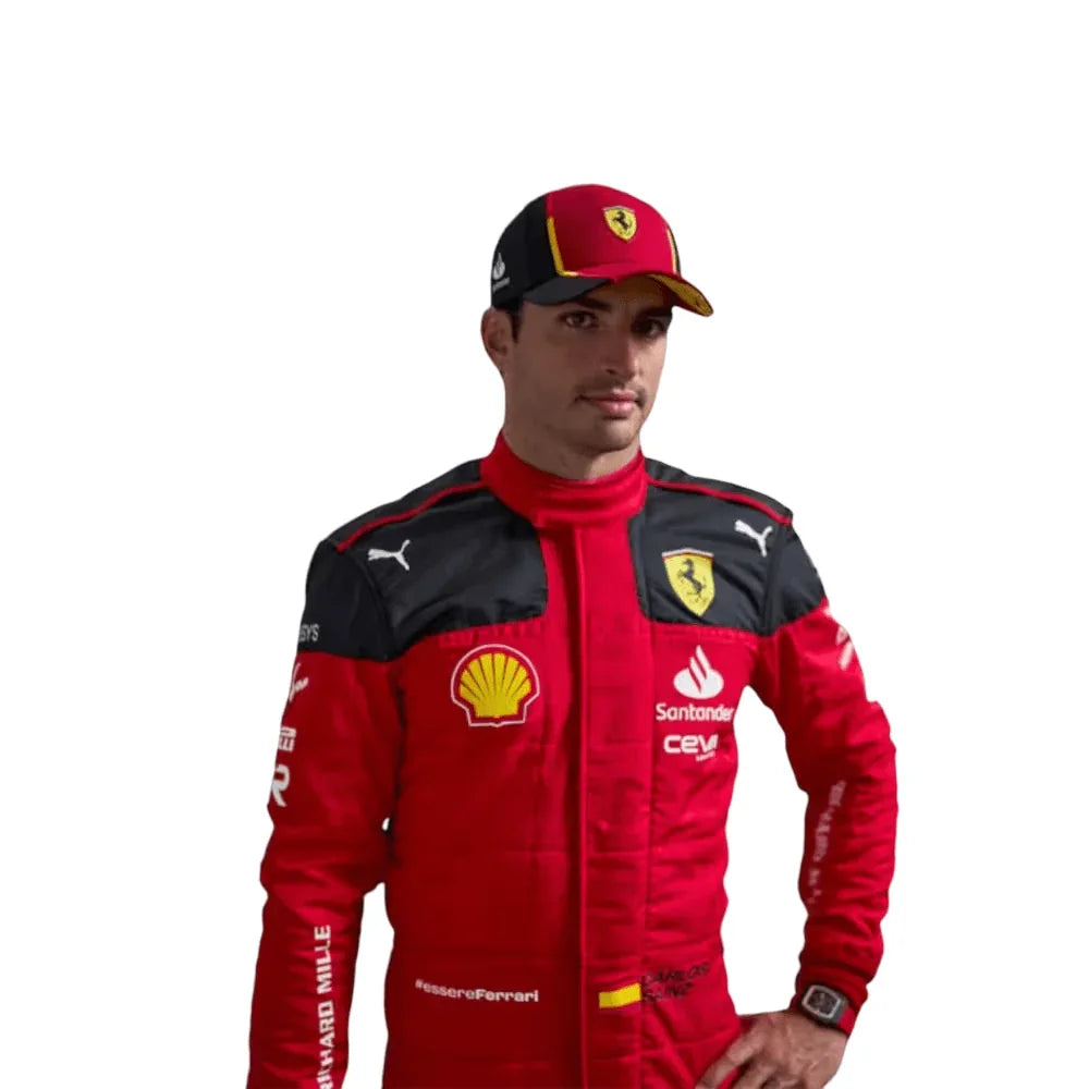 2023 Carlos Sainz Ferrari F1 Race Suit - F1 Vintage Racewear