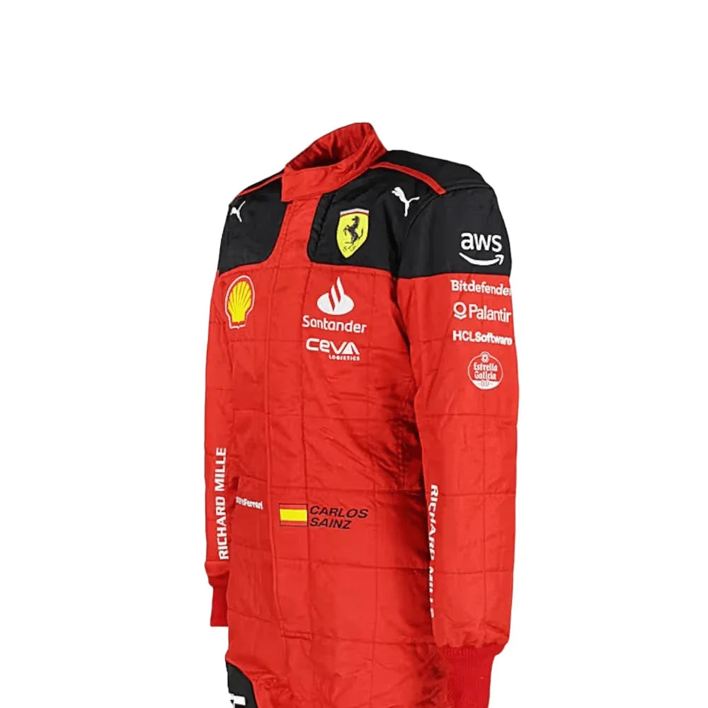 2023 Carlos Sainz Ferrari F1 Race Suit - F1 Vintage Racewear