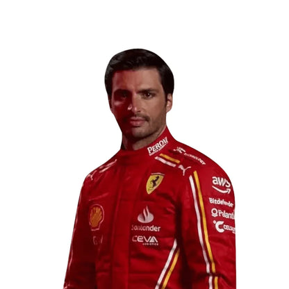 2024 Carlos Sainz Ferrari F1 Race Suit - F1 Vintage Racewear