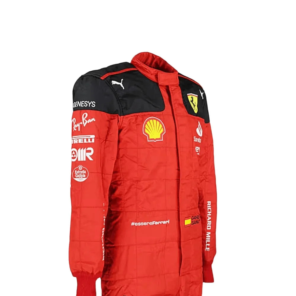 2023 Carlos Sainz Ferrari F1 Race Suit - F1 Vintage Racewear