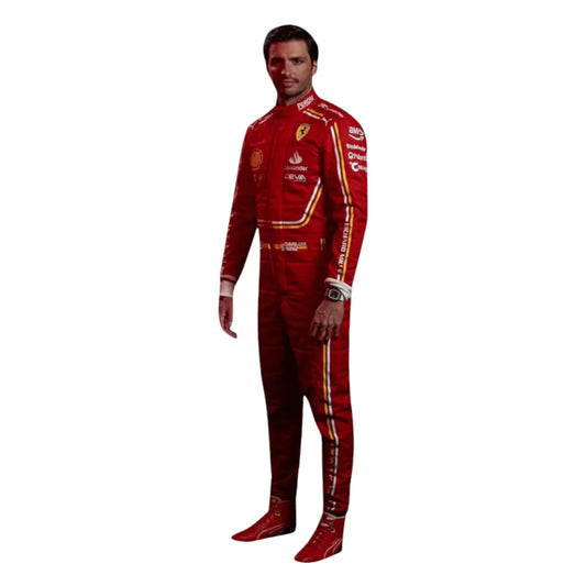 2024 Carlos Sainz Ferrari F1 Race Suit - F1 Vintage Racewear