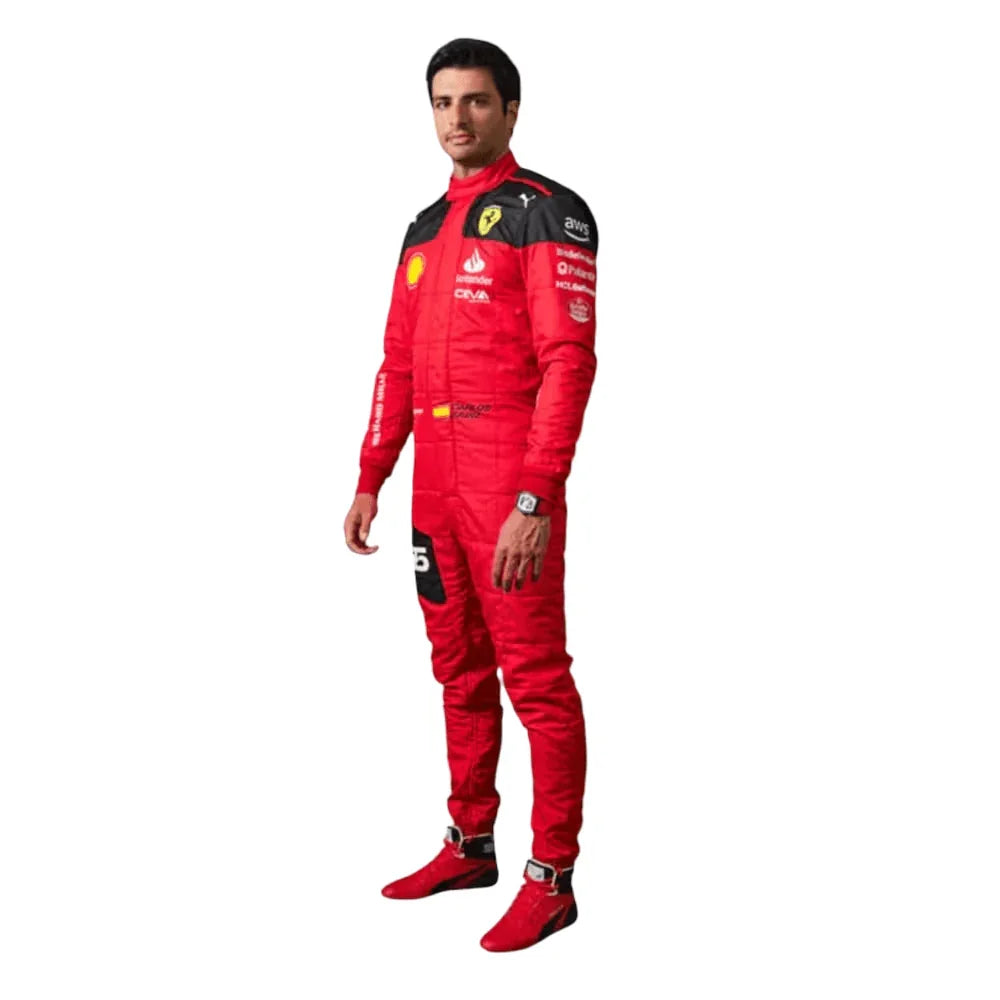 2023 Carlos Sainz Ferrari F1 Race Suit - F1 Vintage Racewear