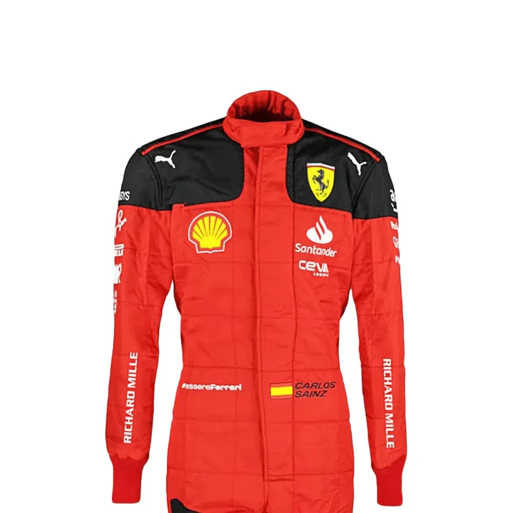 2023 Carlos Sainz Ferrari F1 Race Suit - F1 Vintage Racewear