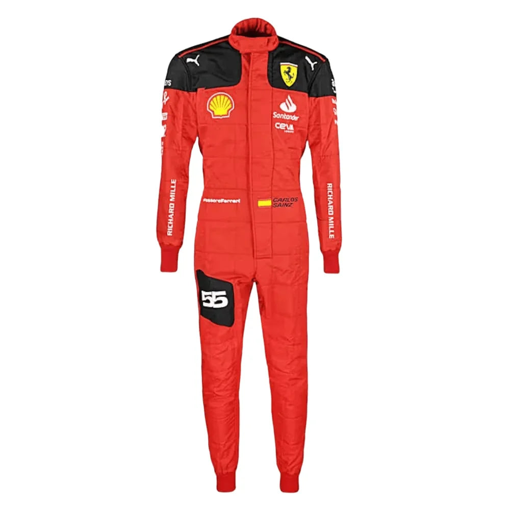 2023 Carlos Sainz Ferrari F1 Race Suit - F1 Vintage Racewear