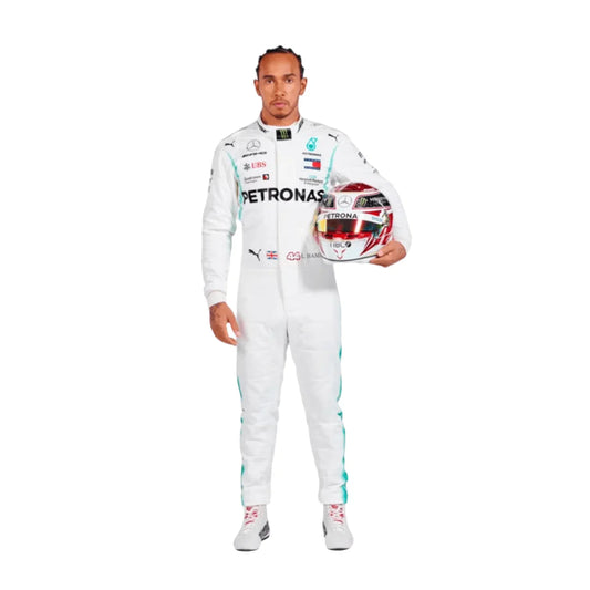 2019 Lewis Hamilton PETRONAS Mercedes F1 Race Suit - F1 Vintage Racewear