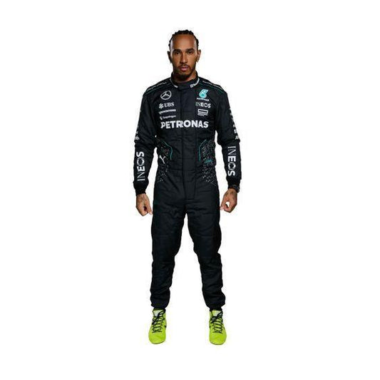 2024 Lewis Hamilton Mercedes AMG F1 Race Suit - F1 Vintage Racewear