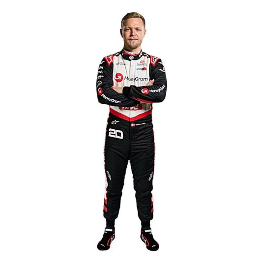 2024 Kevin Magnussen Haas F1 Race Suit - F1 Vintage Racewear