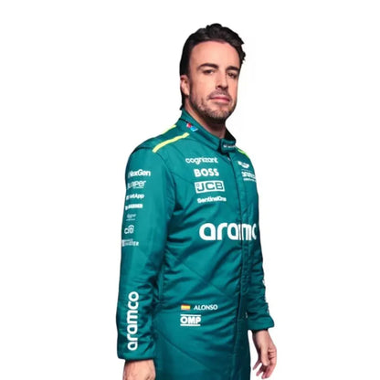 2024 Fernando Alonso Aston Martin F1 Race Suit - F1 Vintage Racewear