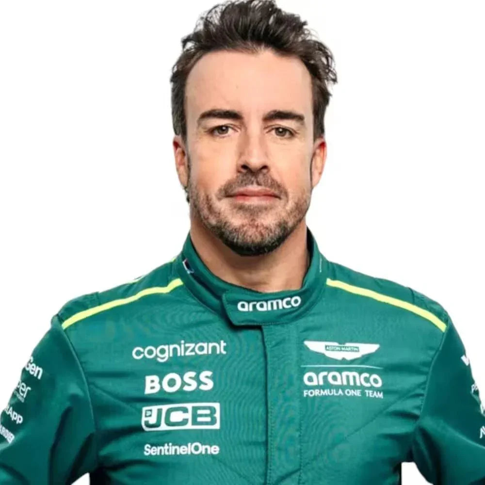 2024 Fernando Alonso Aston Martin F1 Race Suit - F1 Vintage Racewear