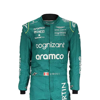 2022 Lance Stroll Aston Martin F1 Race Suit - F1 Vintage Racewear