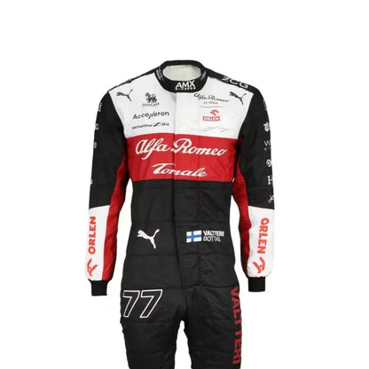 2022 Valtteri Bottas Alfa Romeo F1 Race Suit - F1 Vintage Racewear