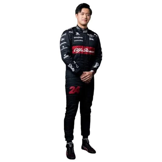 2023 Zhou Guanyu Alfa Romeo F1 Race Suit - F1 Vintage Racewear
