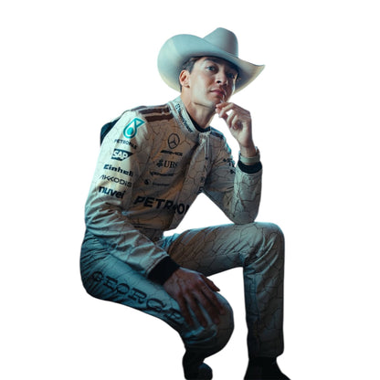 George Russell 2025 Mercedes F1 Race Suit - US GP - F1 Vintage Racewear