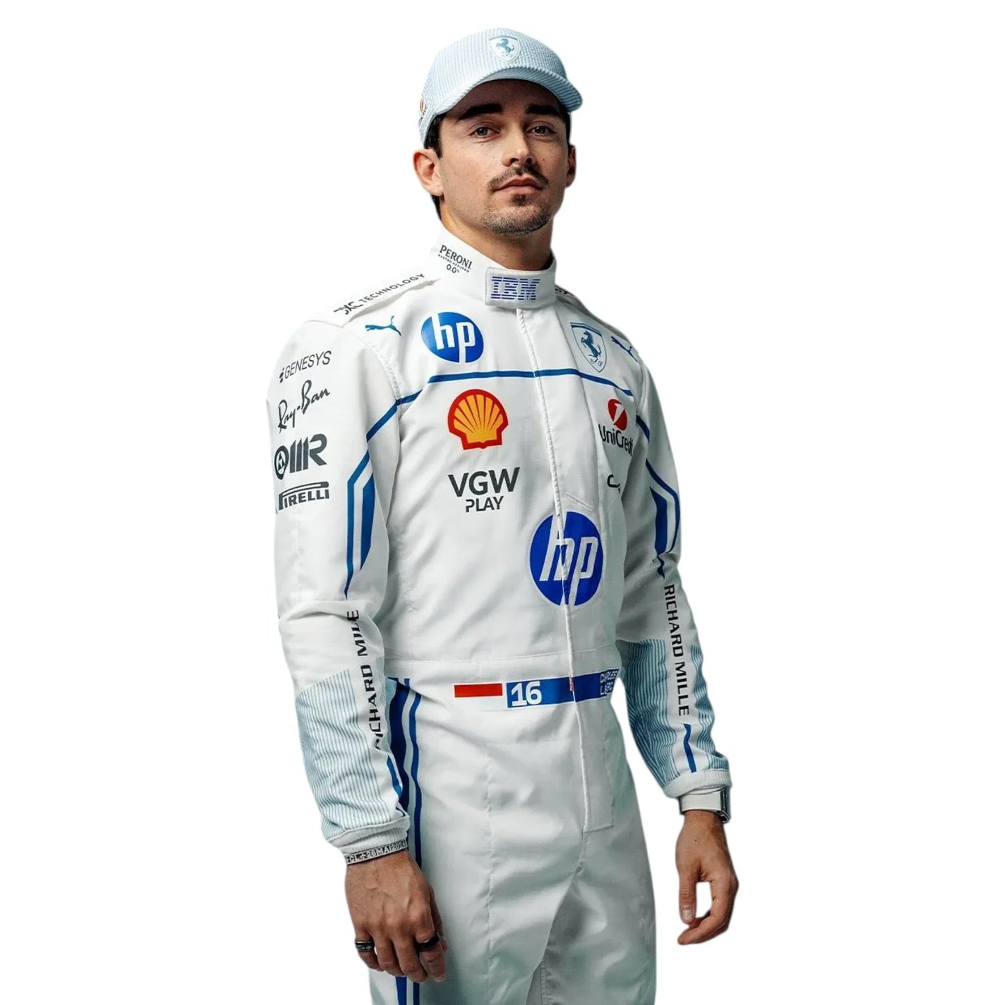 Scuderia Ferrari HP 2025 Special Edition Charles Leclerc Race Suit - Monaco GP - F1 Vintage Racewear