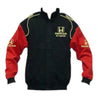Honda Civic Racing Jacket Black and Red with Yellow Embroidery - Vintage F1 Racewear