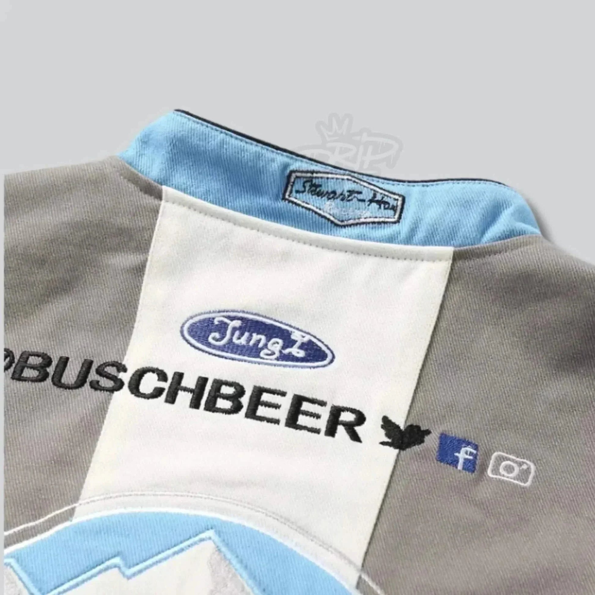 BUSCH LIGHT GREY COAT - F1 Vintage Racewear