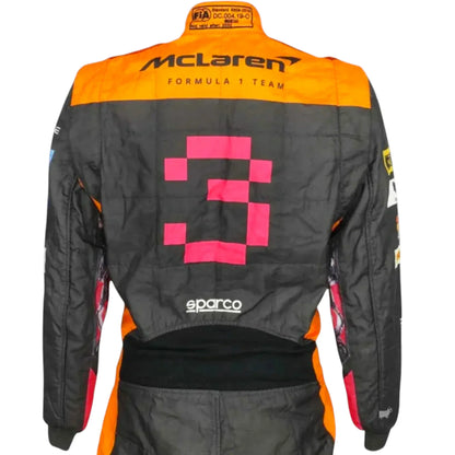 2022 Daniel Ricciardo Original Japan/Singapore GP Special Design McLaren F1 Suit - F1 Vintage Racewear