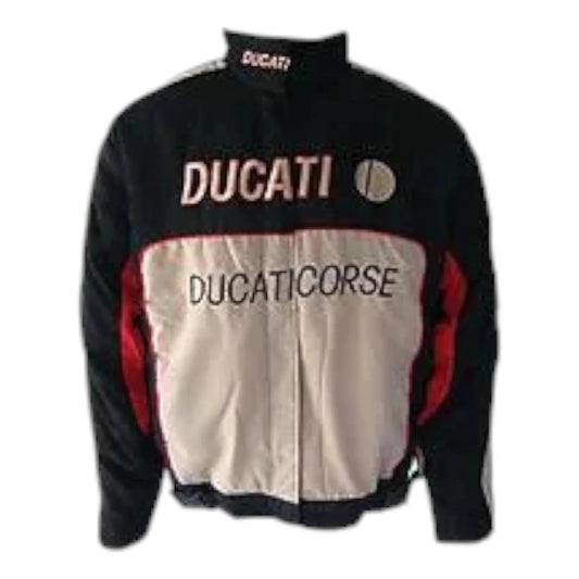 Ducati Corse Jacket Black & Light Gray - F1 Vintage Racewear