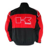 Kawasaki KX Motorcycle Jacket Black and Red - F1 Vintage Racewear
