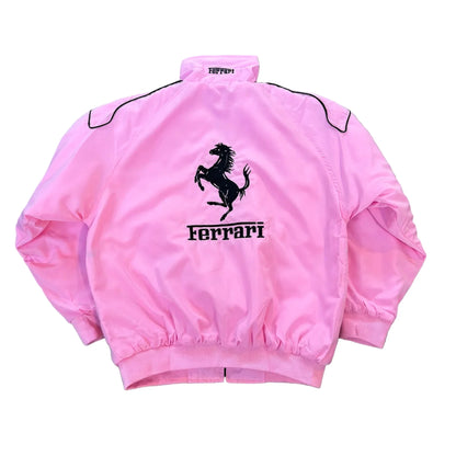 Vintage Pink Ferrari F1 Racing Jacket - F1 Vintage Racewear