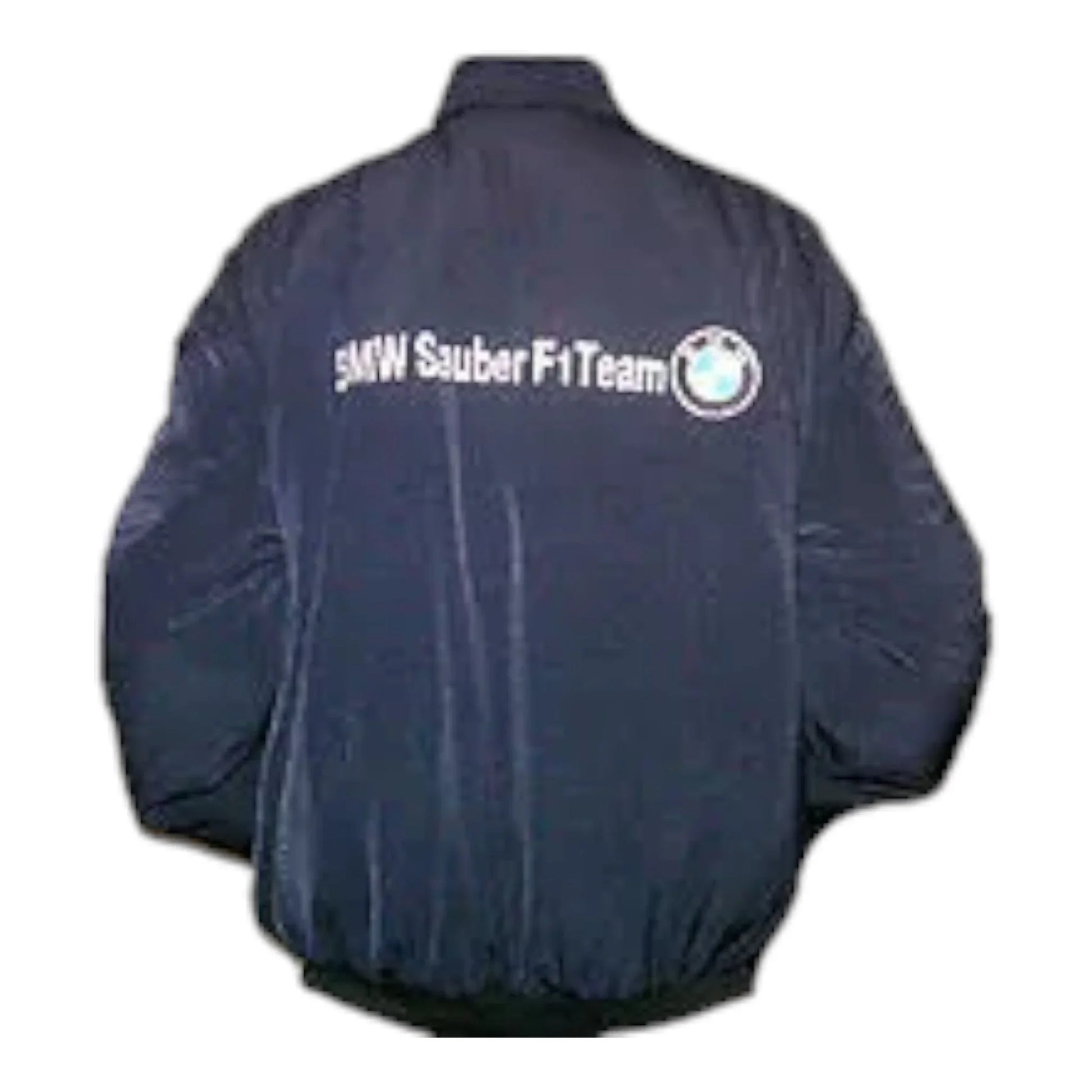 BMW Sauber Team F1 Racing Jacket Dark Blue and White - F1 Vintage Racewear