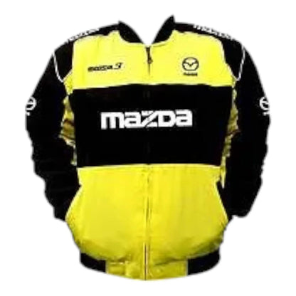 Mazda MX-3 Racing Jacket Yellow and Black - F1 Vintage Racewear