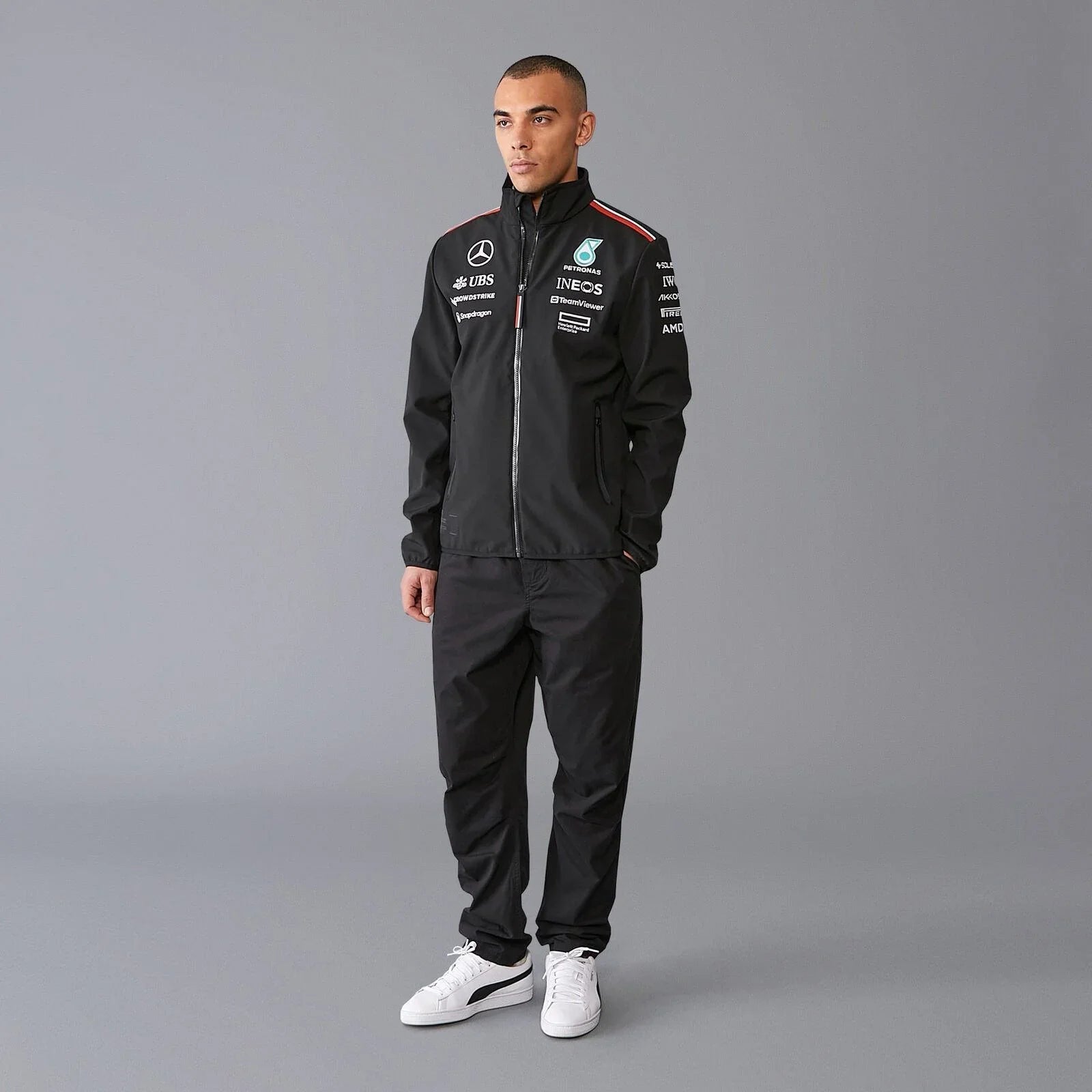 Mercedes-AMG F1 2024 Team Softshell Jacket - F1 Vintage Racewear