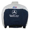 Mercedes Benz AMG Racing Jacket, White & Dark Blue - Vintage F1 Racewear
