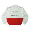 Mercedes Benz Santander Racing Jacket, White & Red - Vintage F1 Racewear