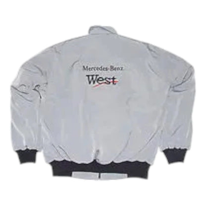 Mercedes Benz Warsteiner Racing Jacket, Gray - F1 Vintage Racewear