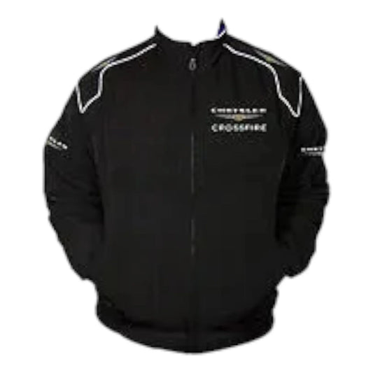 Chrysler Crossfire Racing Jacket Coat Black - F1 Vintage Racewear