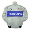 BMW F1 Sauber Team Racing Jacket White and Royal Blue - Vintage F1 Racewear