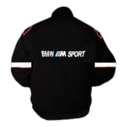 BMW M Sport Racing Jacket Black and White - F1 Vintage Racewear