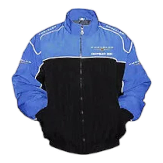 Chrysler 300 Racing Jacket Black and Royal Blue - F1 Vintage Racewear