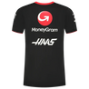 Haas Racing F1 2023 Men's Team Fitted Polo Shirt - Black - Vintage F1 Racewear