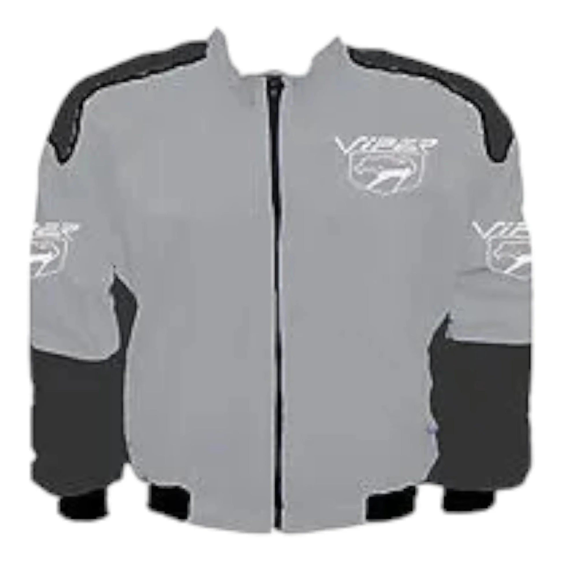 Viper Fangs Racing Jacket Light Gray and Dark Gray - F1 Vintage Racewear