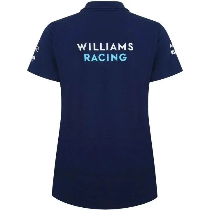Williams Racing Women's Team Media Polo Shirt-Blue - F1 Vintage Racewear