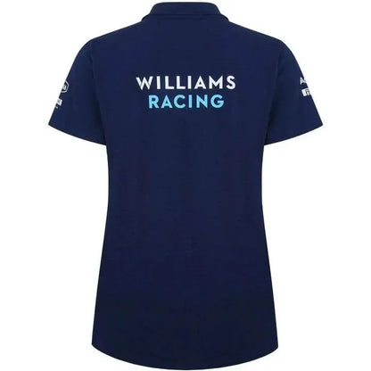 Williams Racing Women's Team Media Polo Shirt-Blue - F1 Vintage Racewear