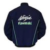 Kawasaki Ninja Motorcycle Jacket Dark Blue - Vintage F1 Racewear