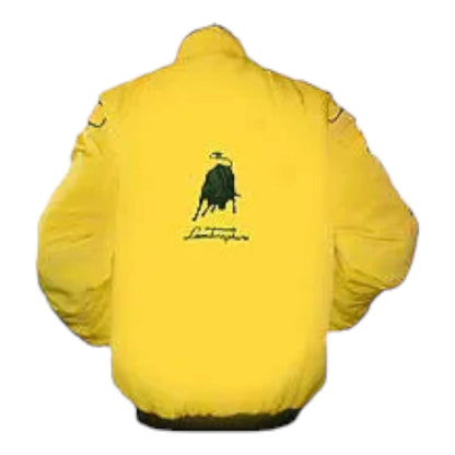 Lamborghini Automobili Racing Jacket Yellow - F1 Vintage Racewear