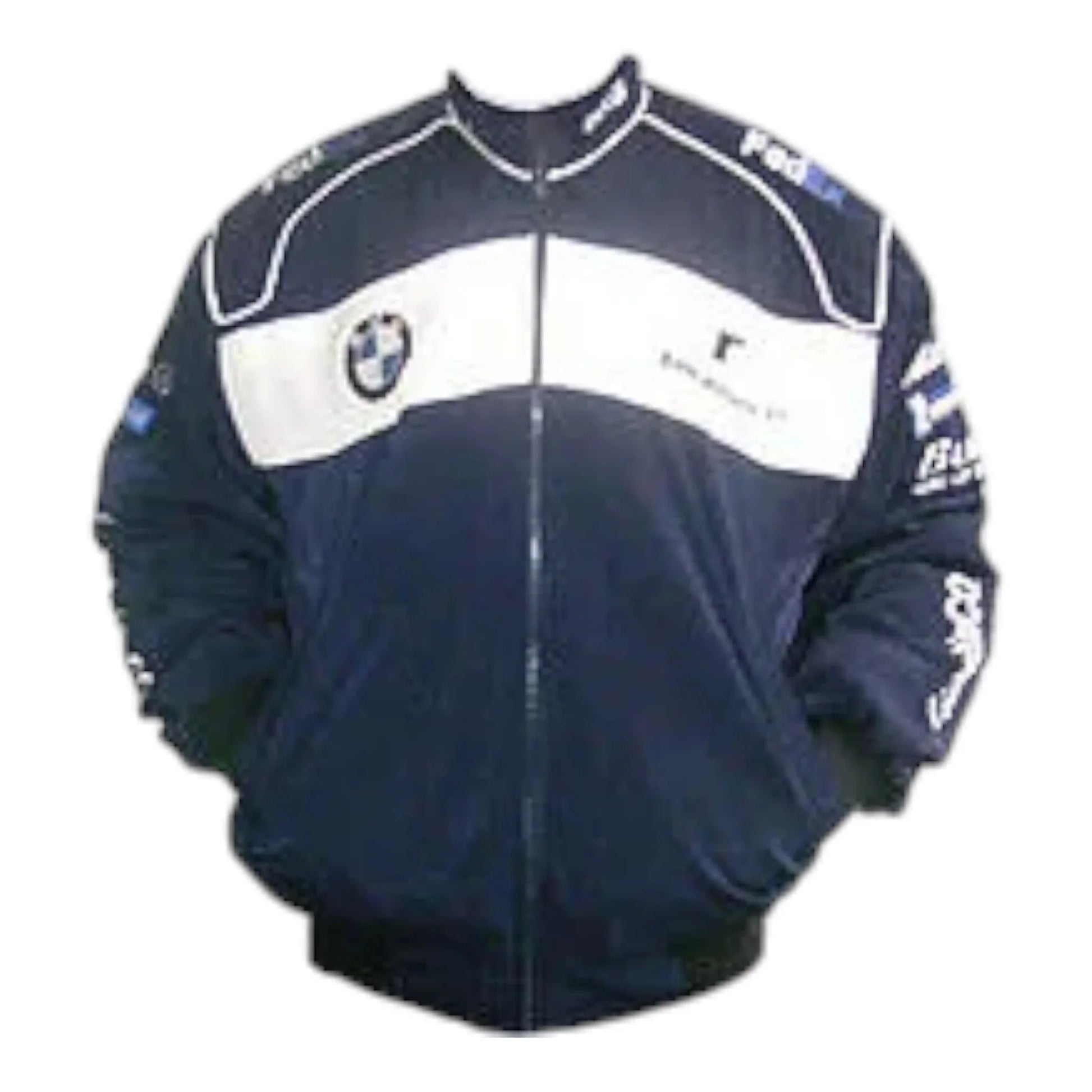 BMW Sauber Team F1 Racing Jacket Dark Blue and White - F1 Vintage Racewear