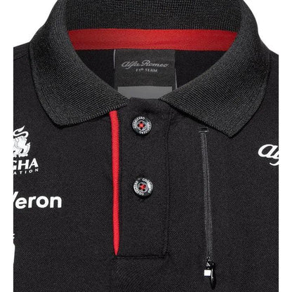 Alfa Romeo Racing F1 2023 Kids Team Polo Shirt- Black