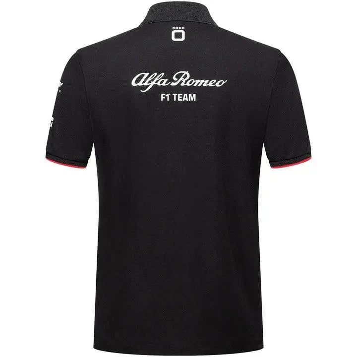 Alfa Romeo Racing F1 2023 Kids Team Polo Shirt- Black