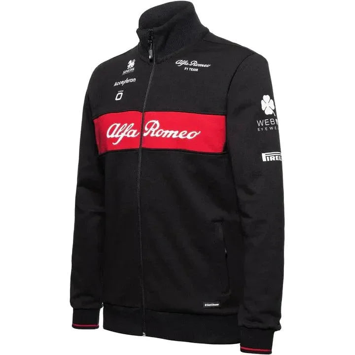 Alfa Romeo Racing F1 2023 Men's Team Full Zip Sweat Jacket - Black