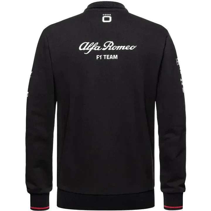 Alfa Romeo Racing F1 2023 Men's Team Full Zip Sweat Jacket - Black