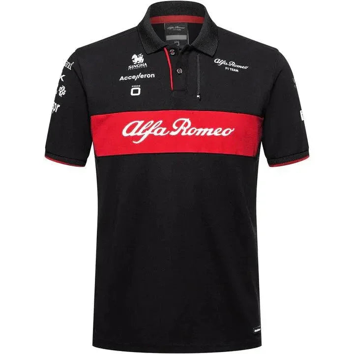 Alfa Romeo Racing F1 2023 Men's Team Polo Shirt - Black