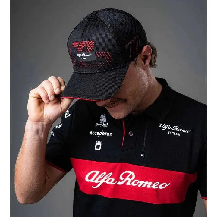 Alfa Romeo Racing F1 2023 Special Edition Valtteri Bottas #77 Team Hat - Black