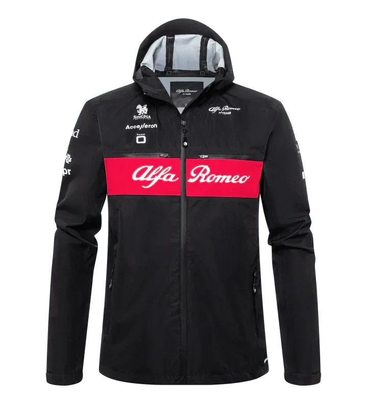 Alfa Romeo Racing F1 2023 Team Rain Jacket - Black
